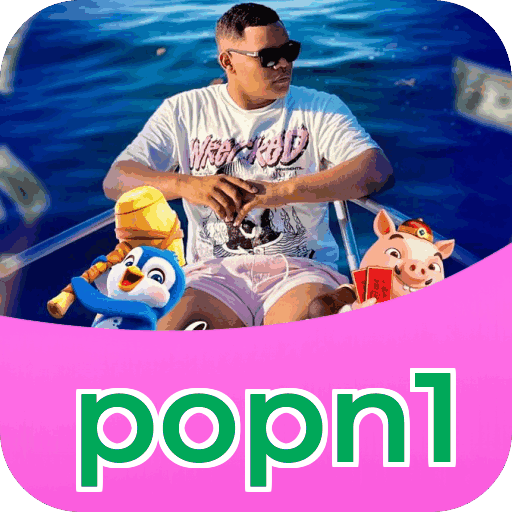 Interface do aplicativo popn1 mostrando jogos disponíveis no iOS e Android